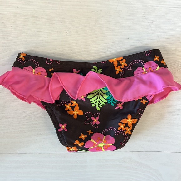 NWOT Brown Hawaiian Wahine Triangle Bikini Kids - Picture 6 of 6